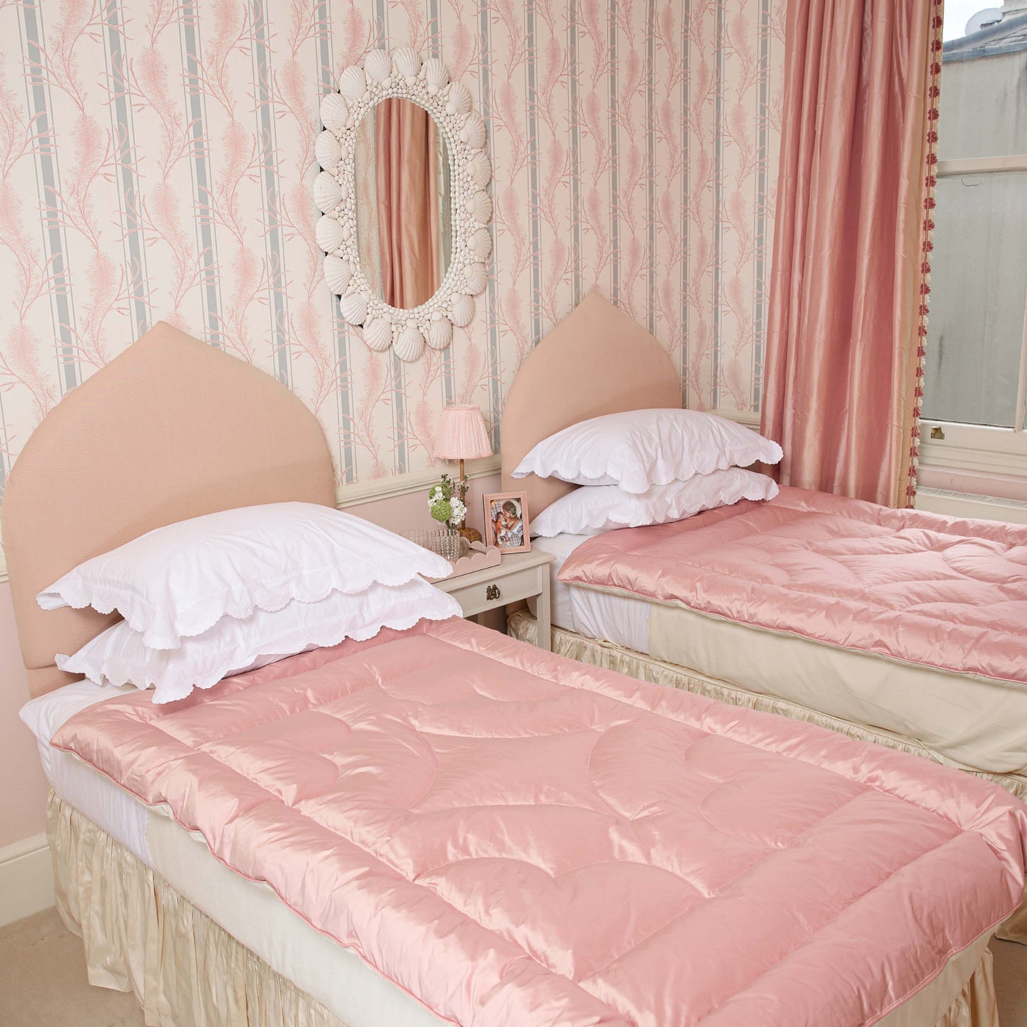 Pink Silk Eiderdown