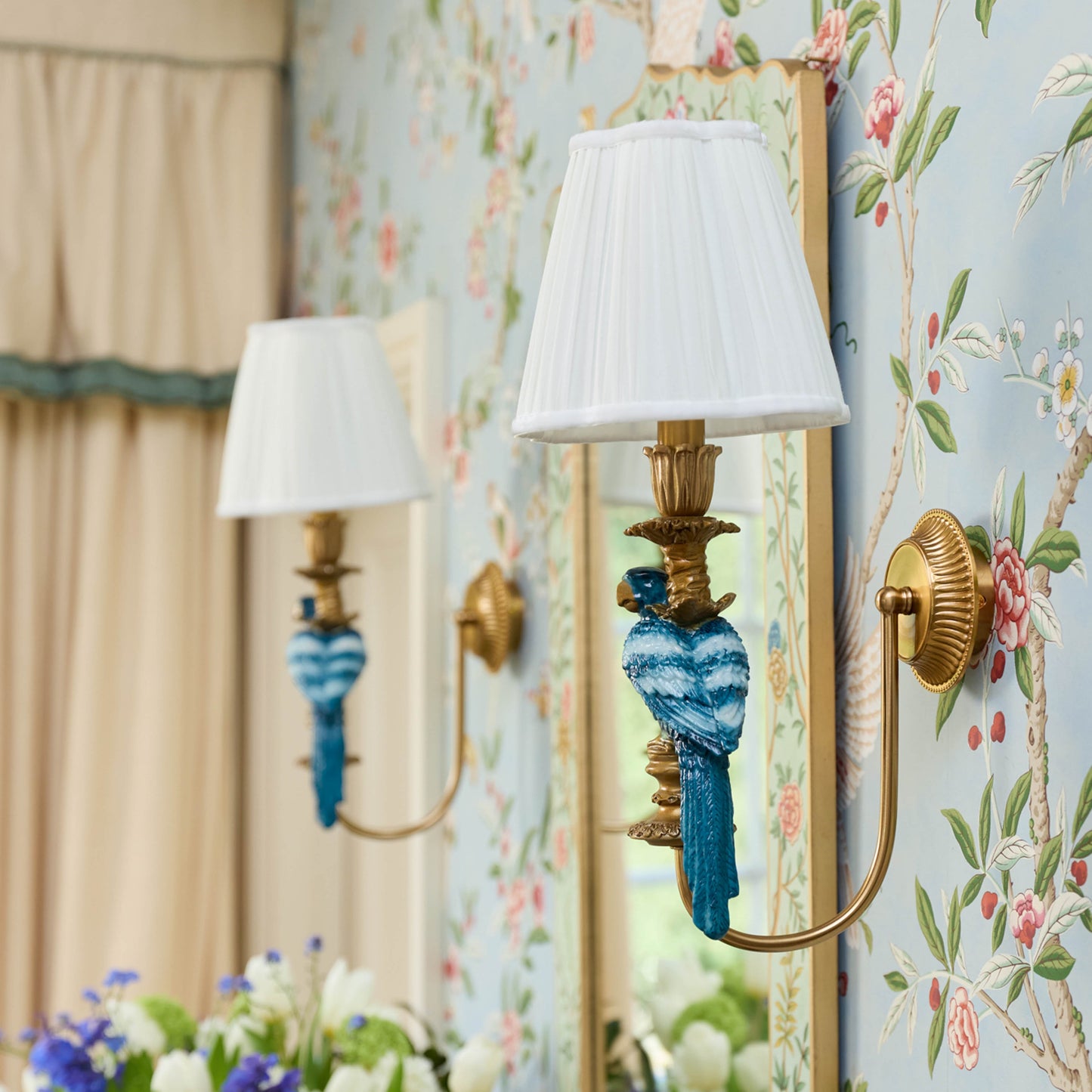 Cream Pleated Lampshade (18cm)