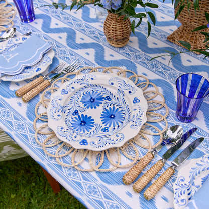 Blue Flowers Dinner Plates (Set of 4)