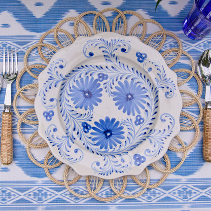 Blue Flowers Dinner Plates (Set of 4)