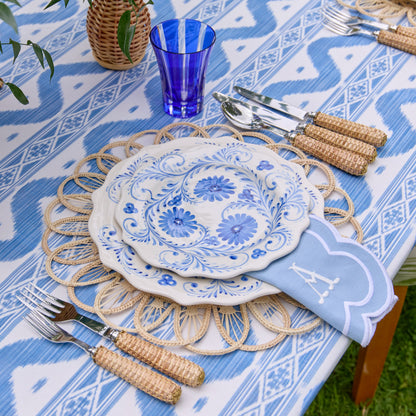 Blue Flowers Starter Plates (Set of 4)