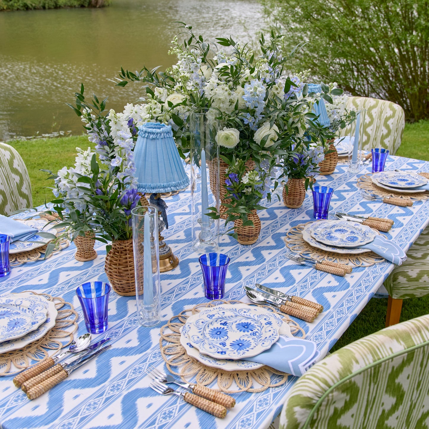 Blue Flowers Dinner Plate