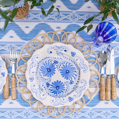 Blue Flowers Dinner Plate