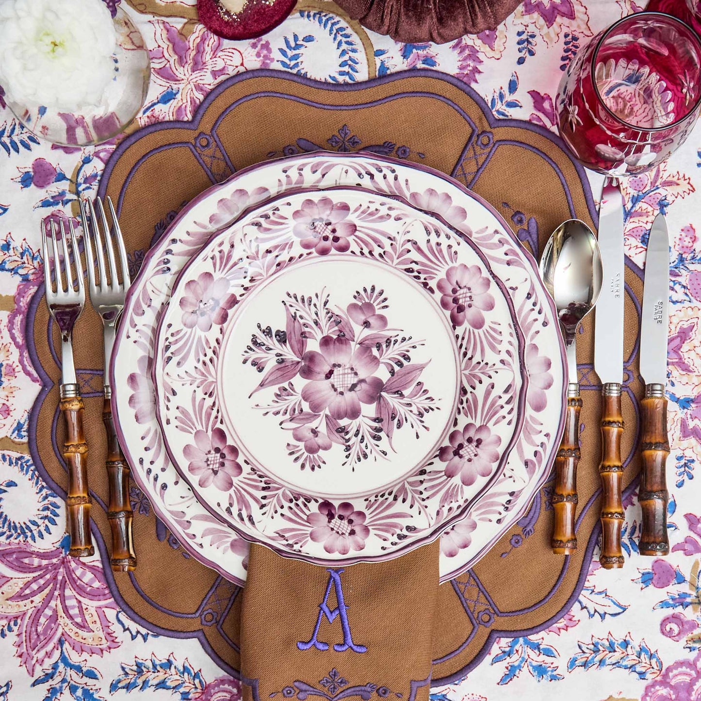 Purple Pandora Starter Plates (Set of 4)