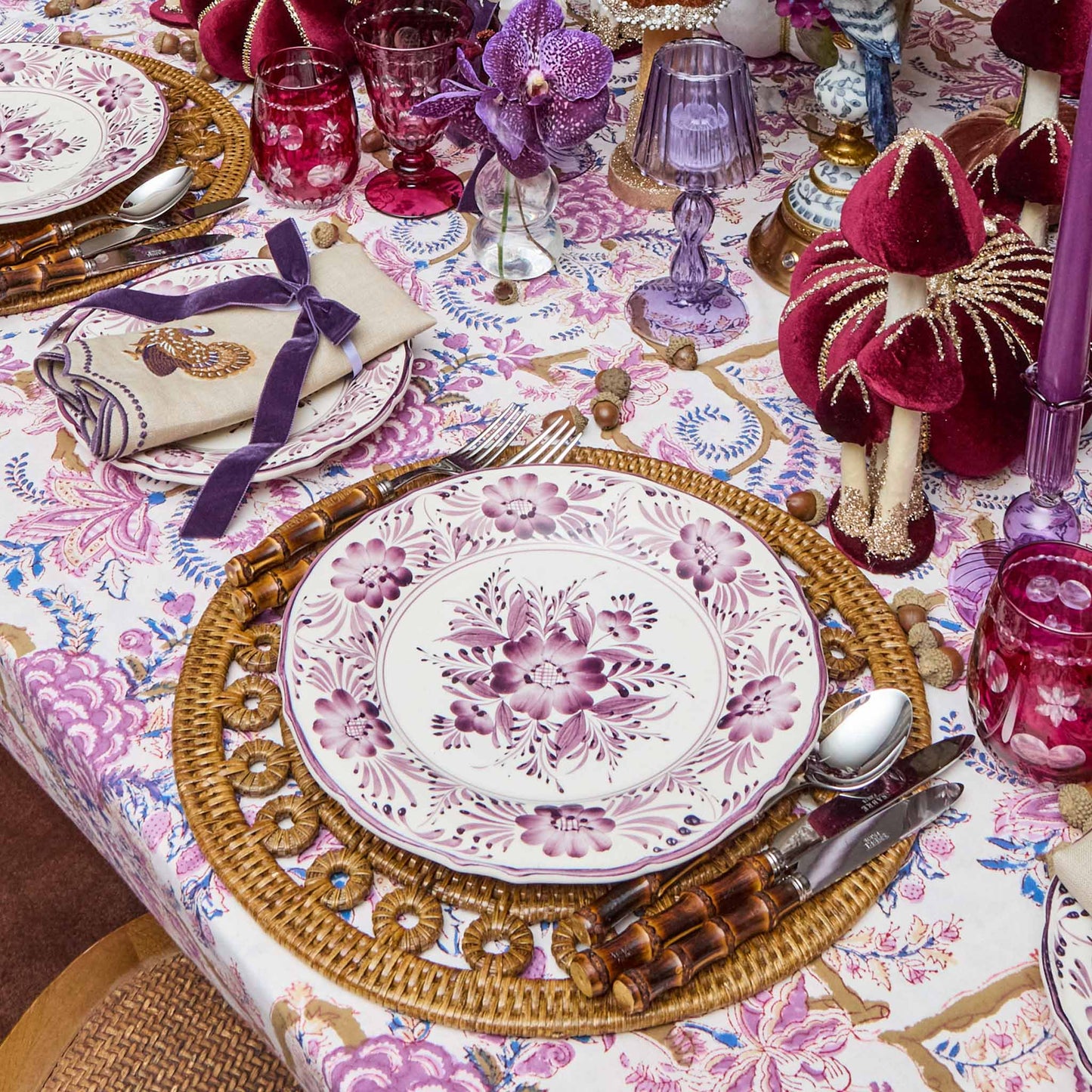 Purple Pandora Starter Plates (Set of 4)