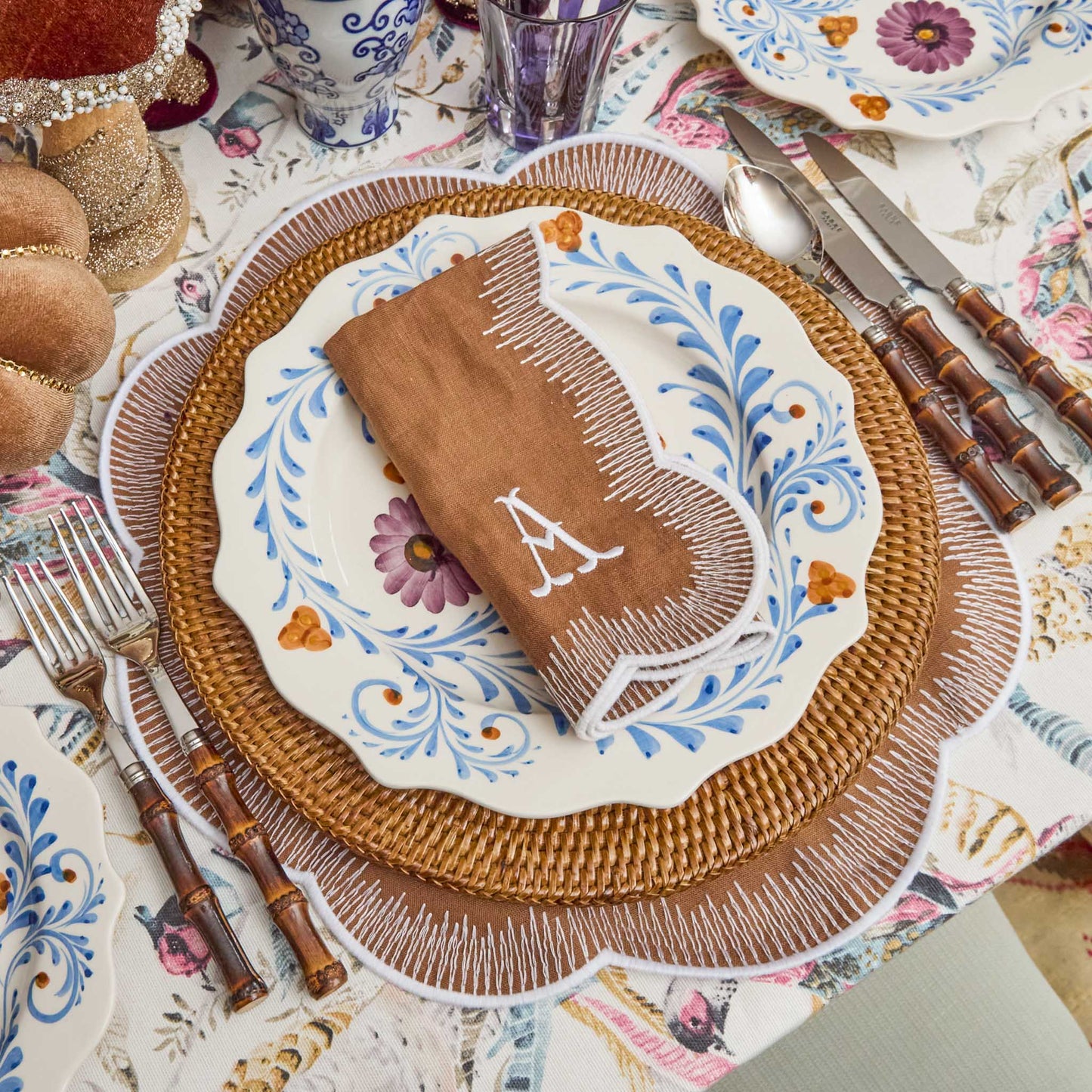 Caramel Alathea Linen Placemats (Set of 4)