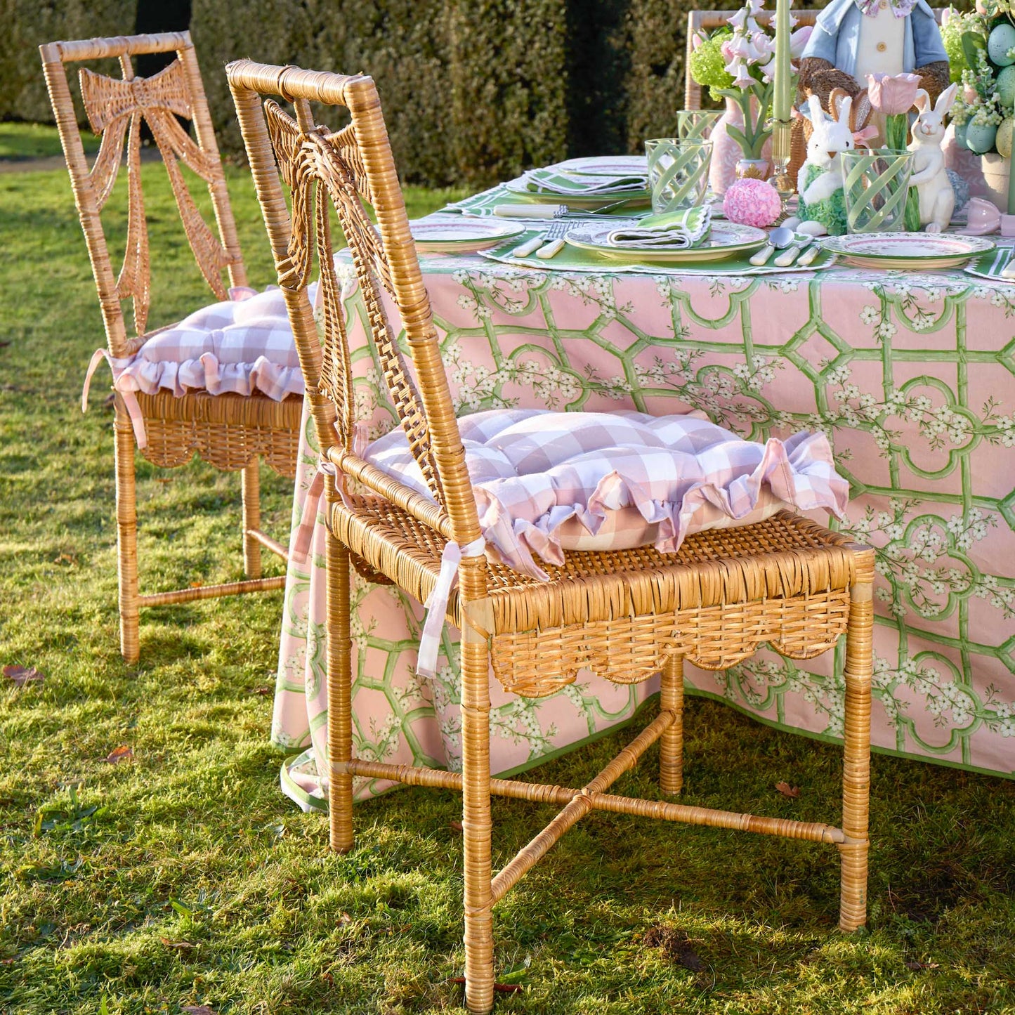 Celine Bow Rattan Chair
