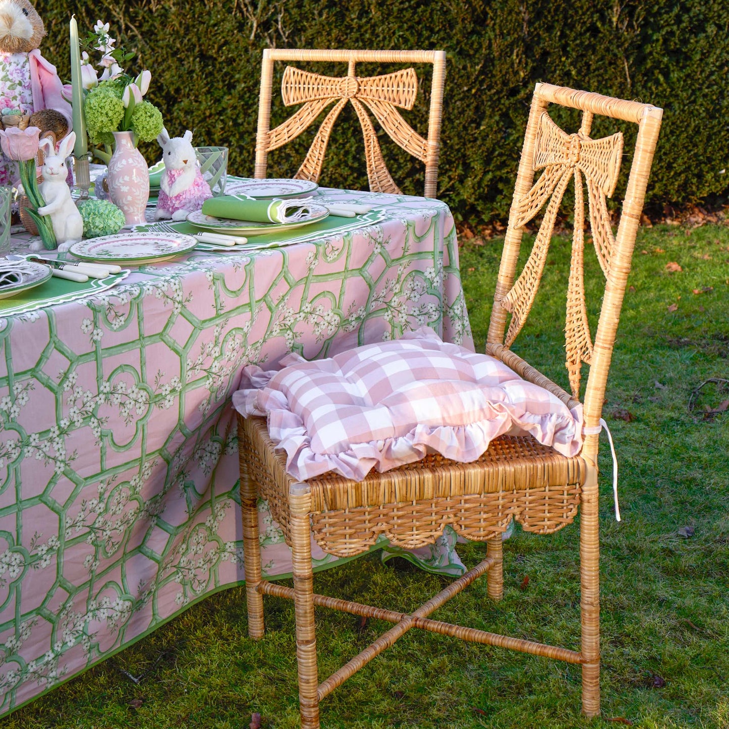 Celine Bow Rattan Chair