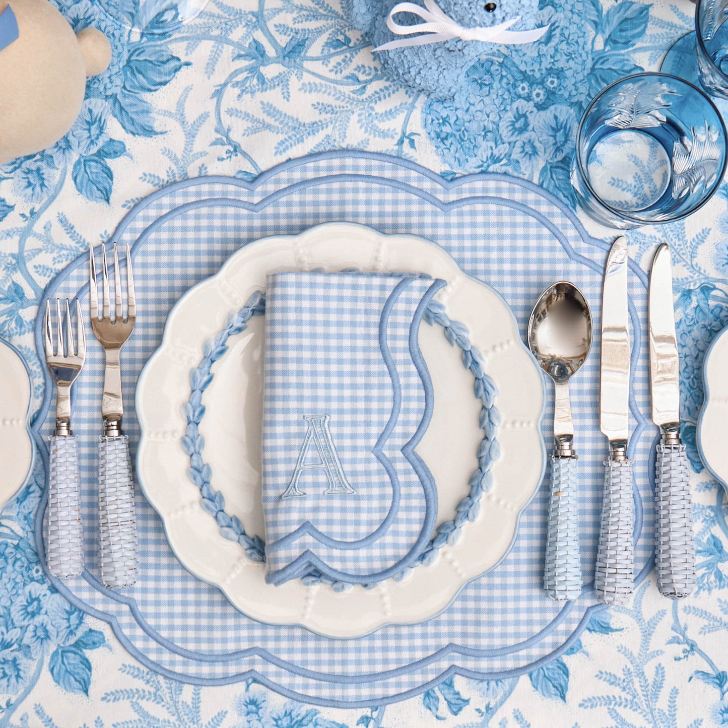 Blue Eloise Gingham Napkins (Set of 4)