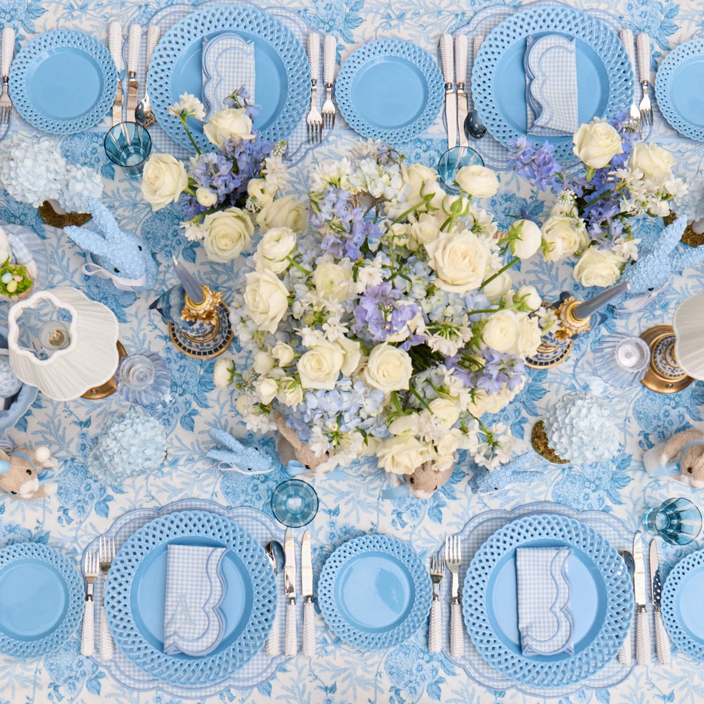 Blue Eloise Gingham Napkins (Set of 4)