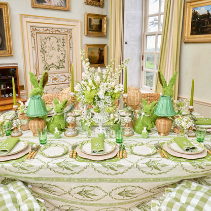 Green Frilled Silk Lampshade (18cm)