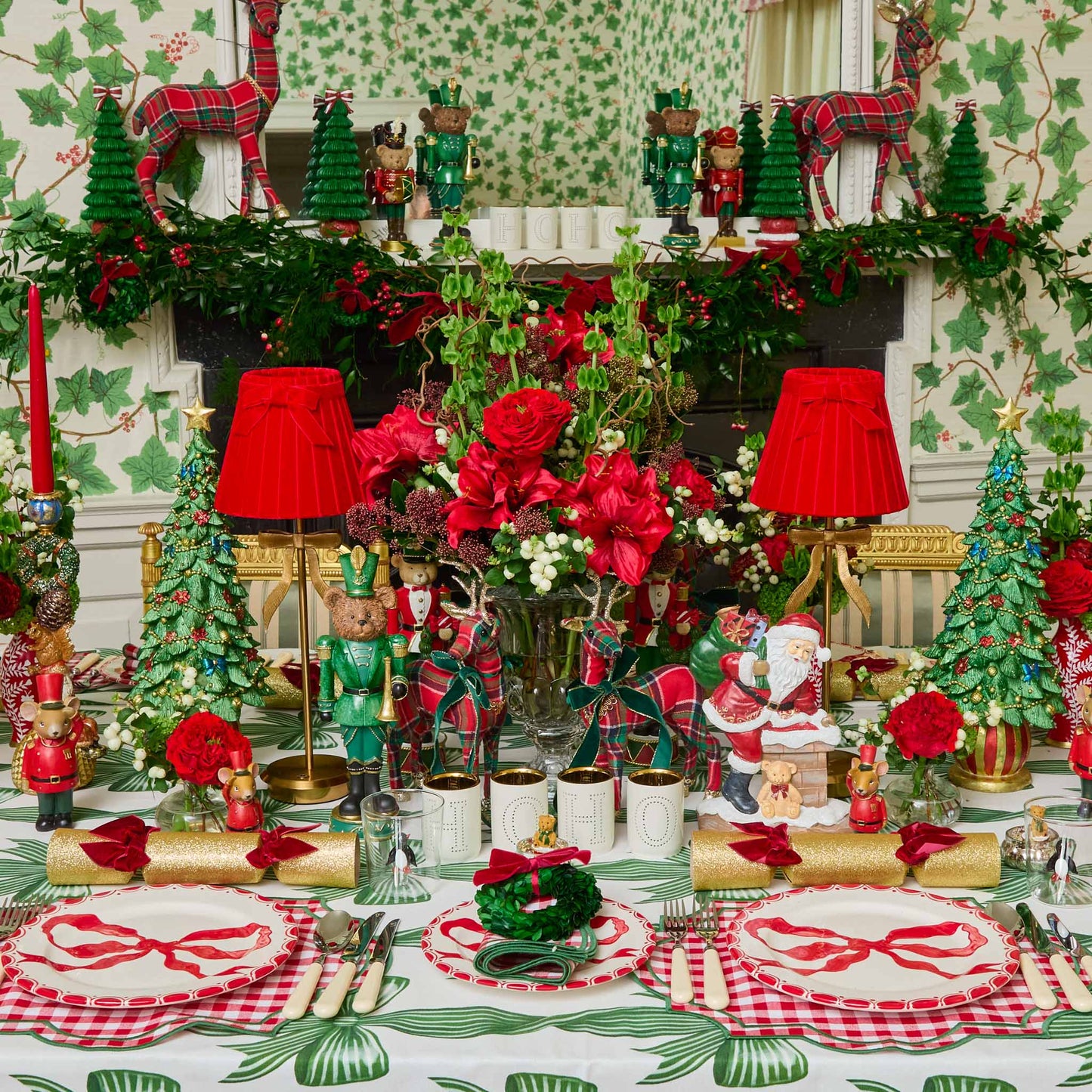 Red & Green Felix Gingham Napkins (Set of 4)