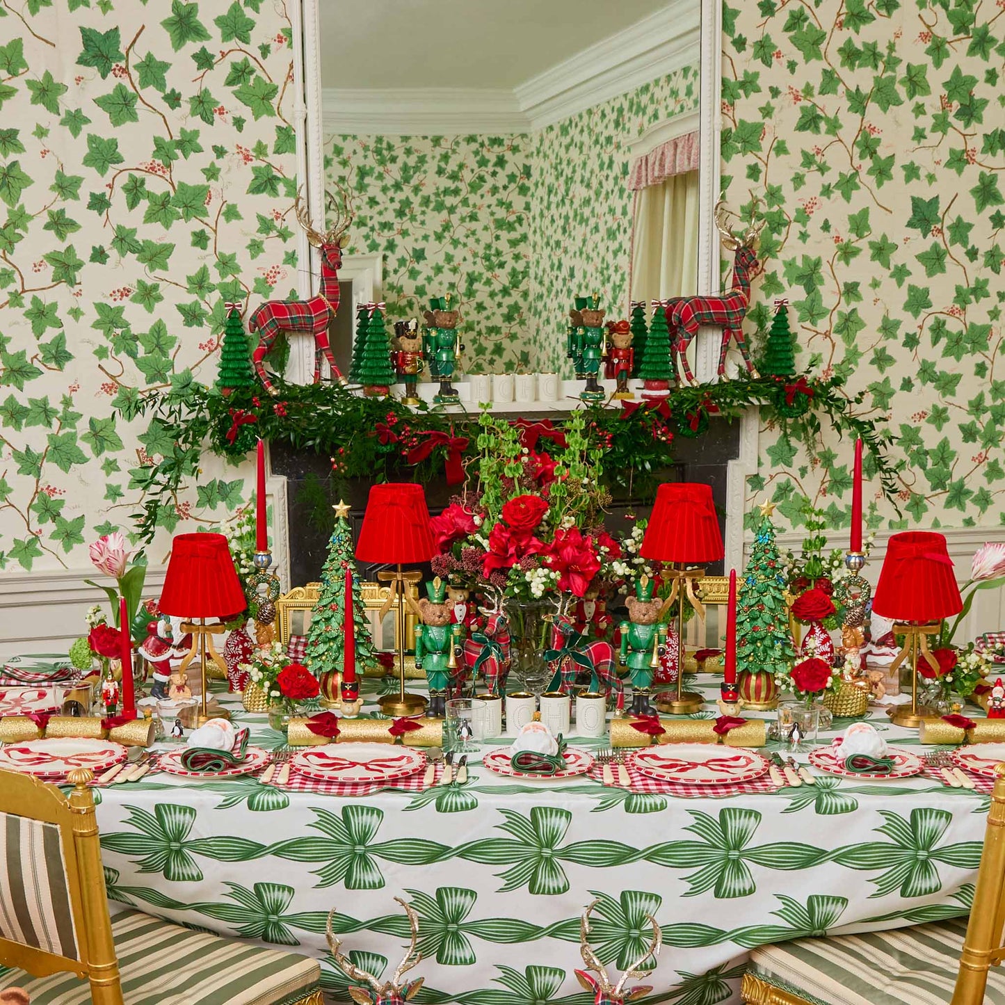 Red & Green Felix Gingham Napkins (Set of 4)