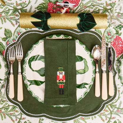 Forest Green Eloise Linen Placemats (Set of 4)