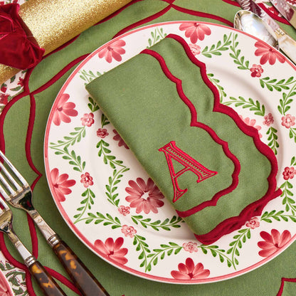 Green & Red Sylvia Napkins (Set of 4)