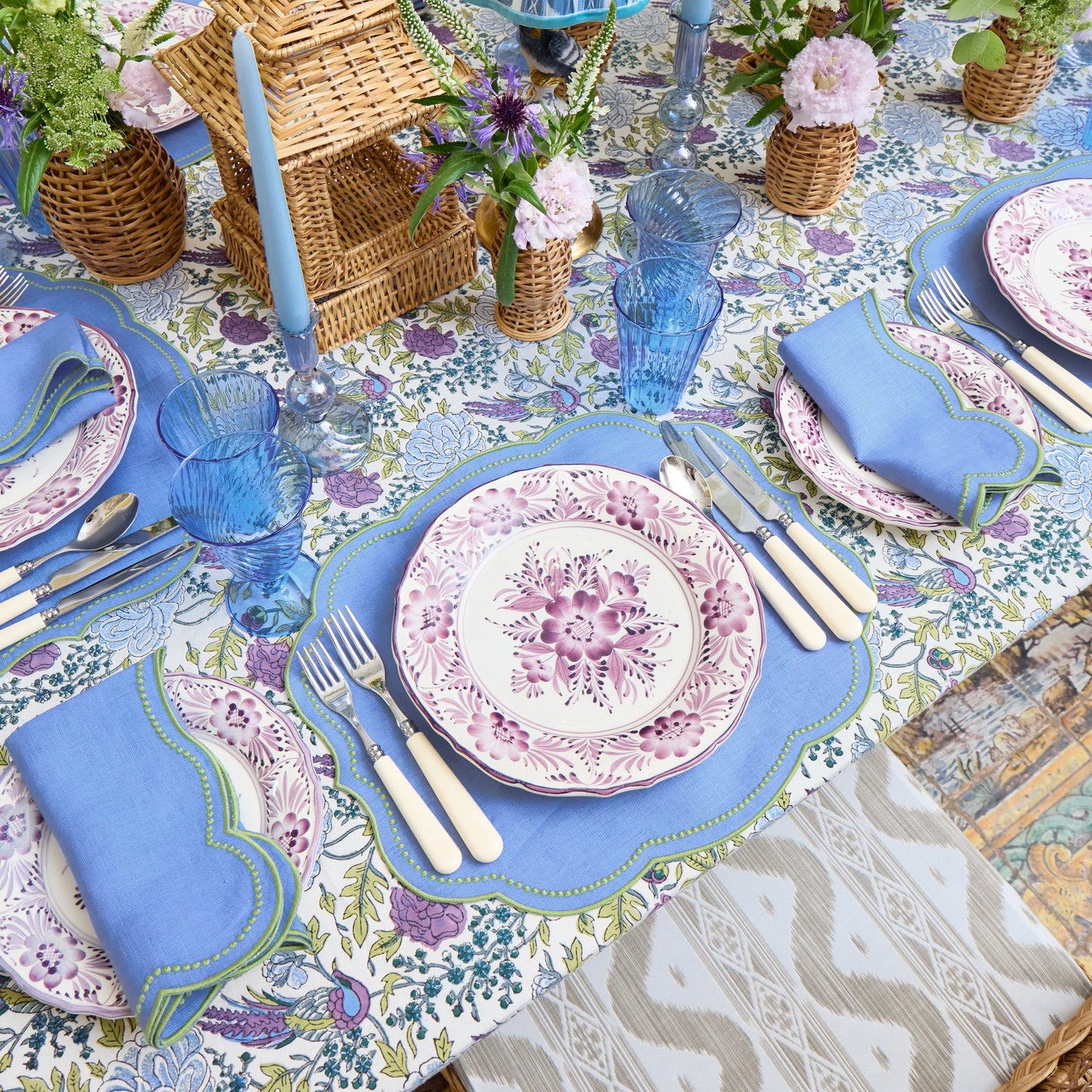 Bluebell & Green Eloise Linen Napkins (Set of 4)