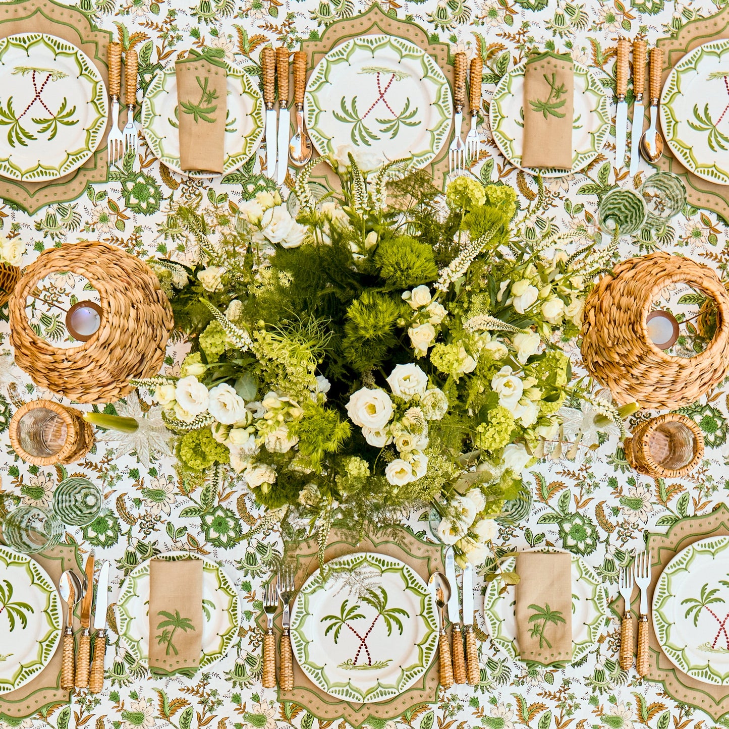 Sand & Green Celestria Placemats (Set of 4)