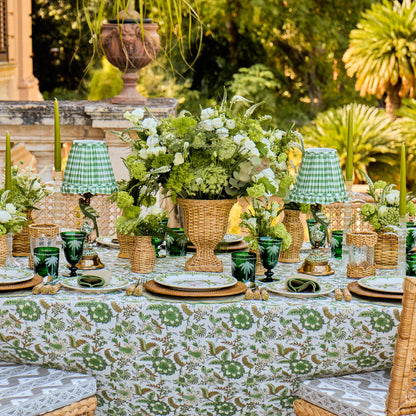 Emerald Palm Tree Glassware (Set of 8)