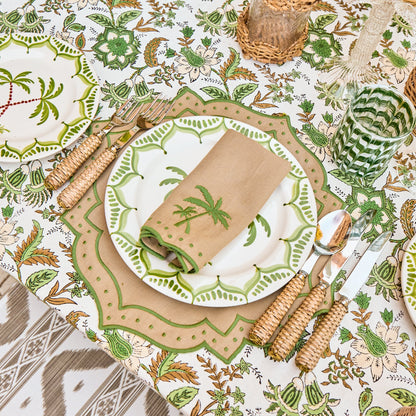 Sand & Green Celestria Placemats (Set of 4)