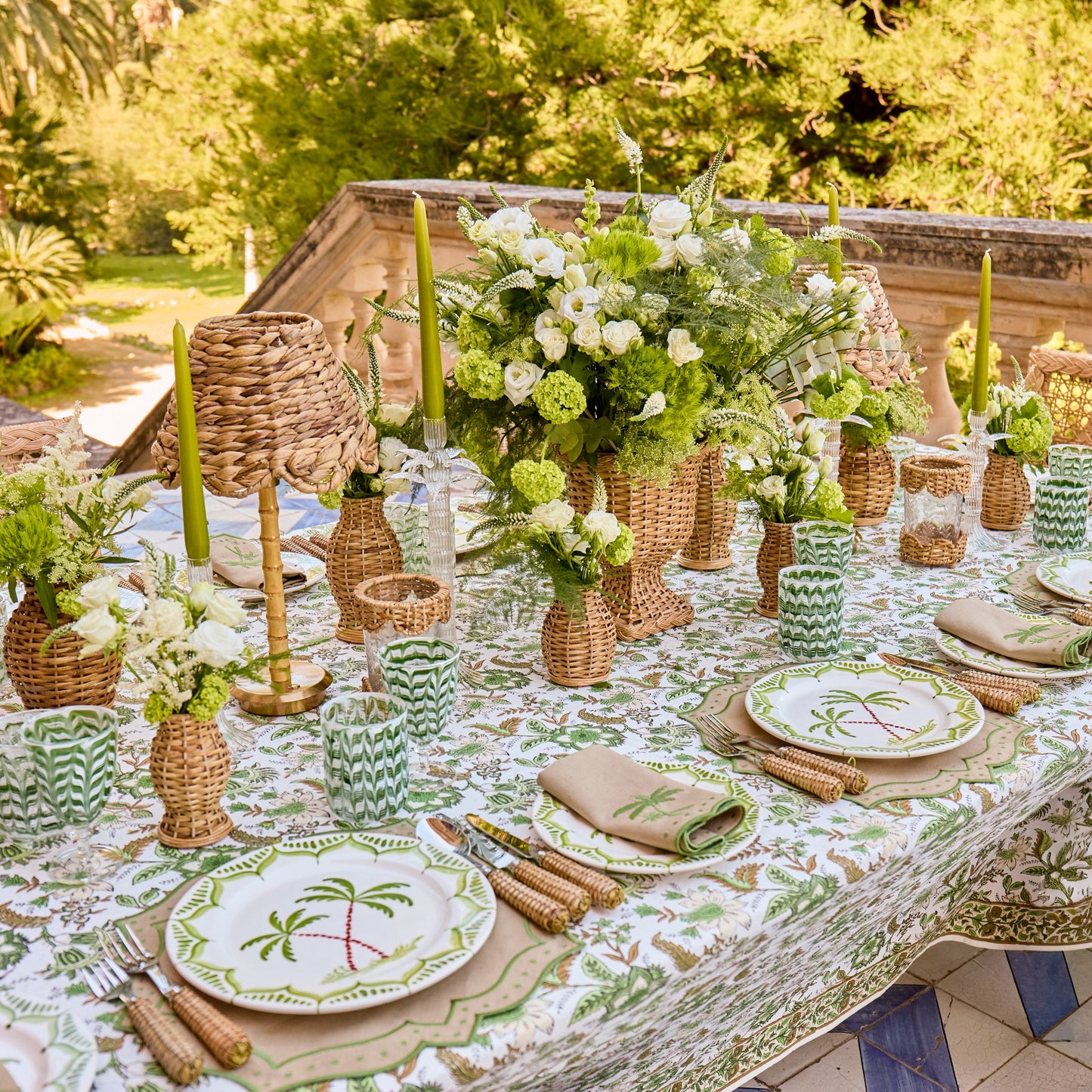 Sand & Green Celestria Placemats (Set of 4)