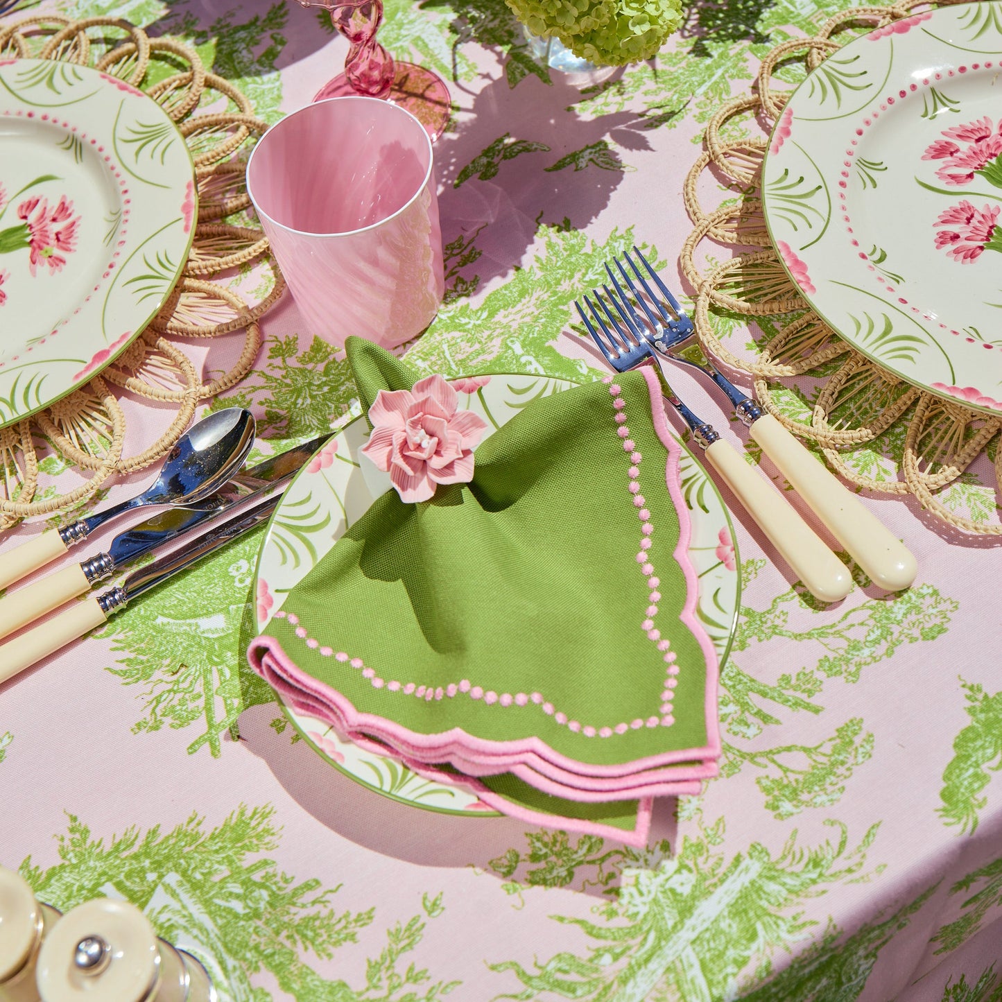 Petal Pink Fiore Napkin Rings (Set of 4)