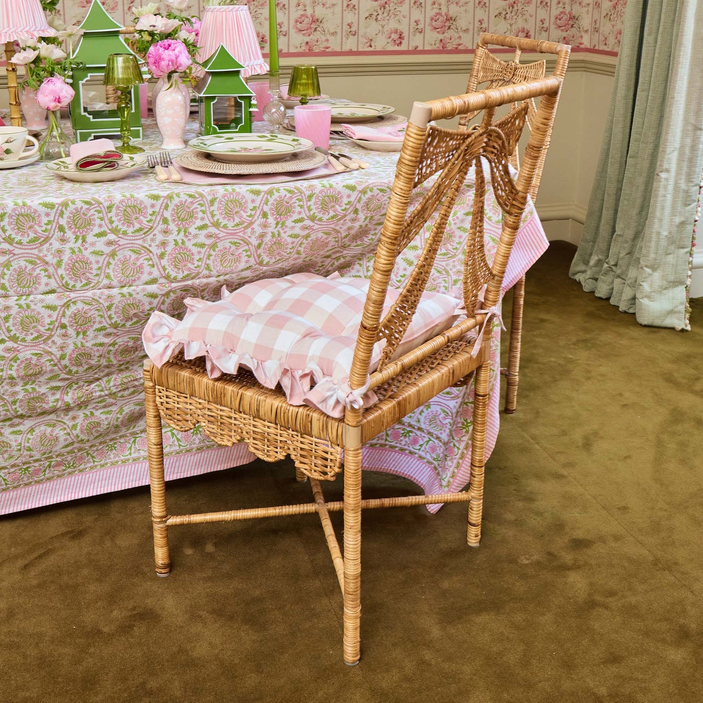 Celine Bow Rattan Chair