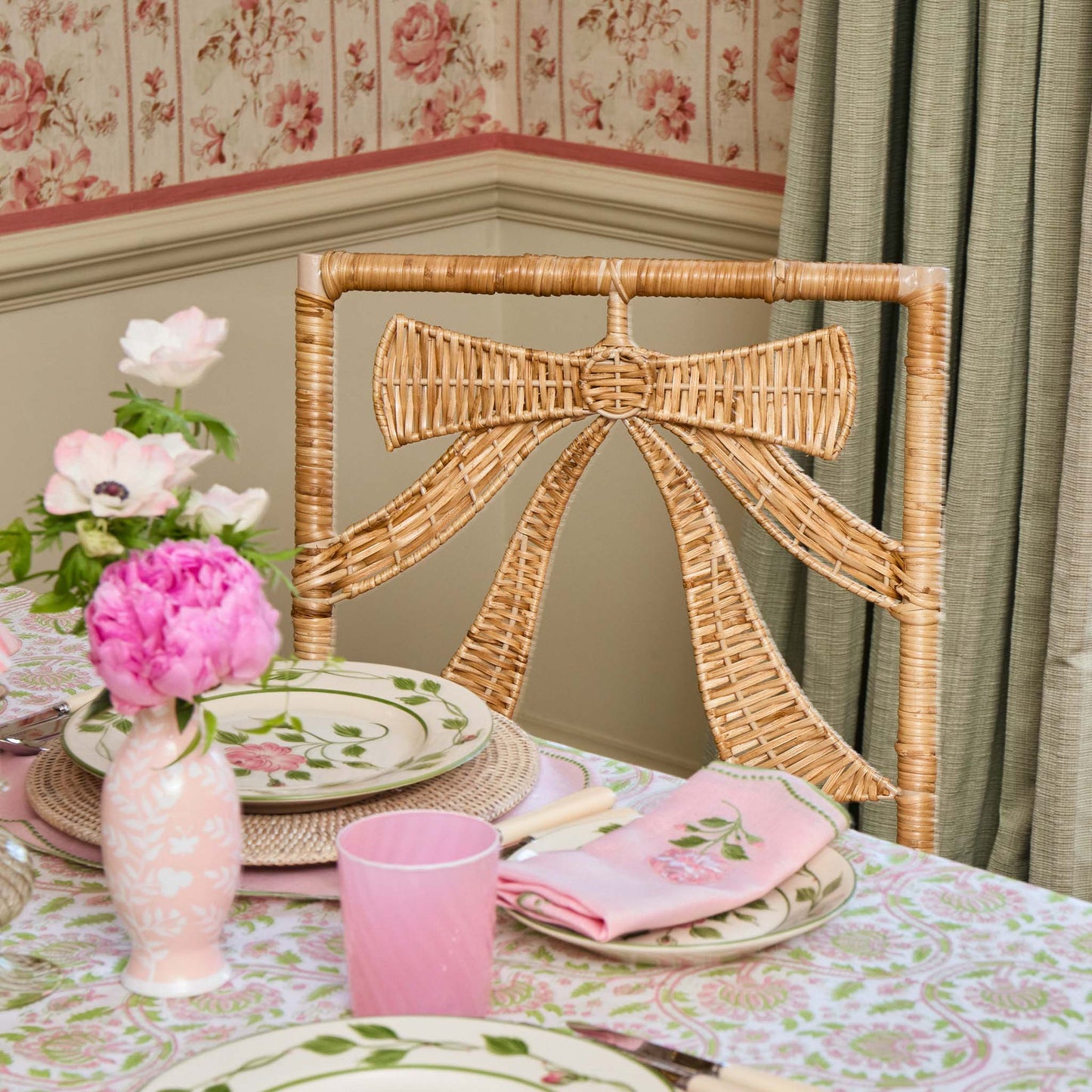 Celine Bow Rattan Chair