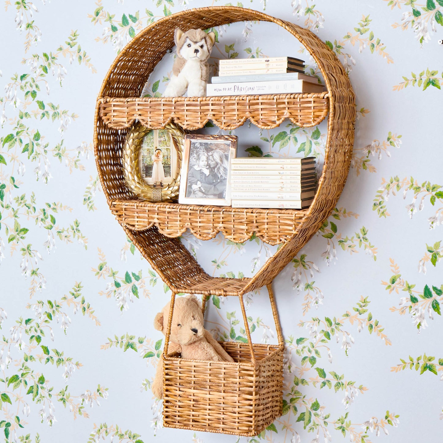 Rattan Hot Air Balloon Shelf
