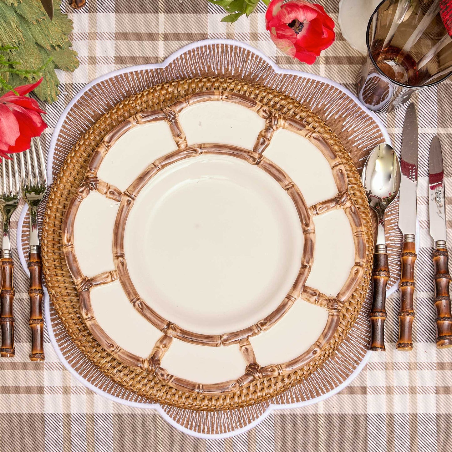 Caramel Alathea Linen Placemats (Set of 4)