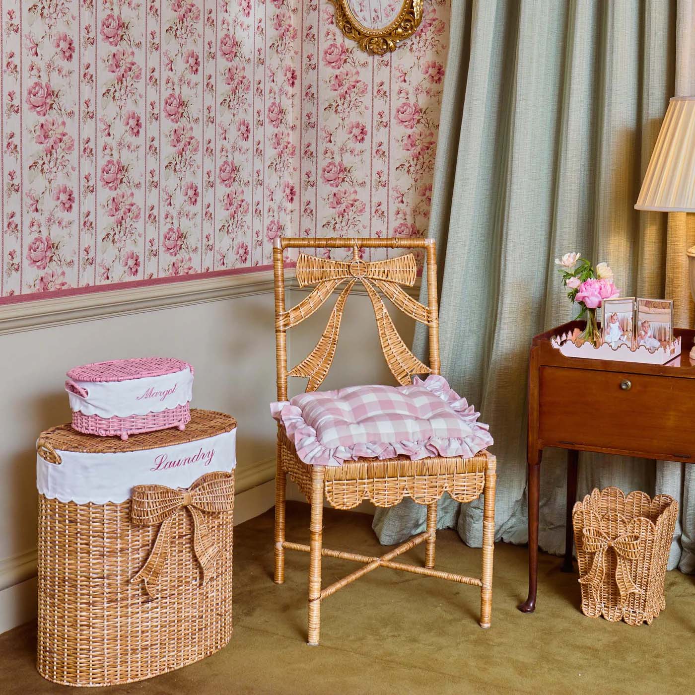 Celine Bow Rattan Chair