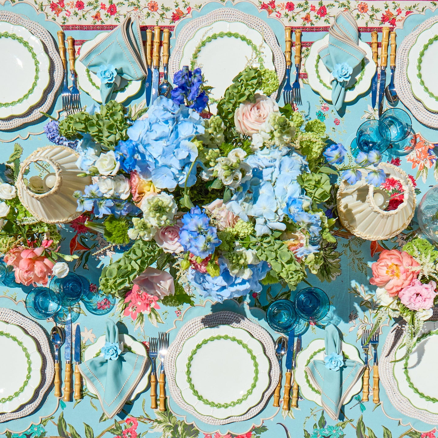Green Laurel Dinner & Starter Plates (Set of 8)