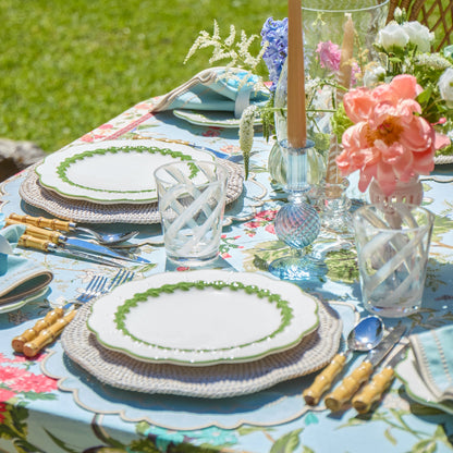 Natural Scalloped Rattan Charger Plates (Set of 4)
