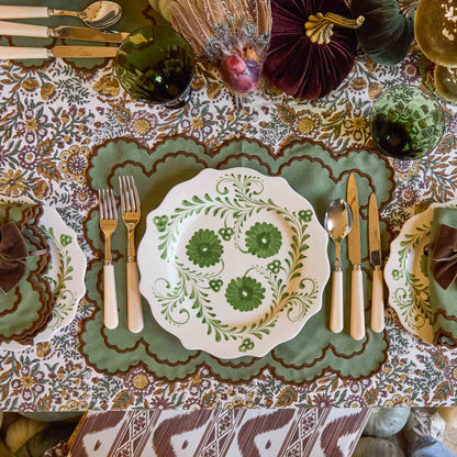 Evergreen Flowers Dinner Plate