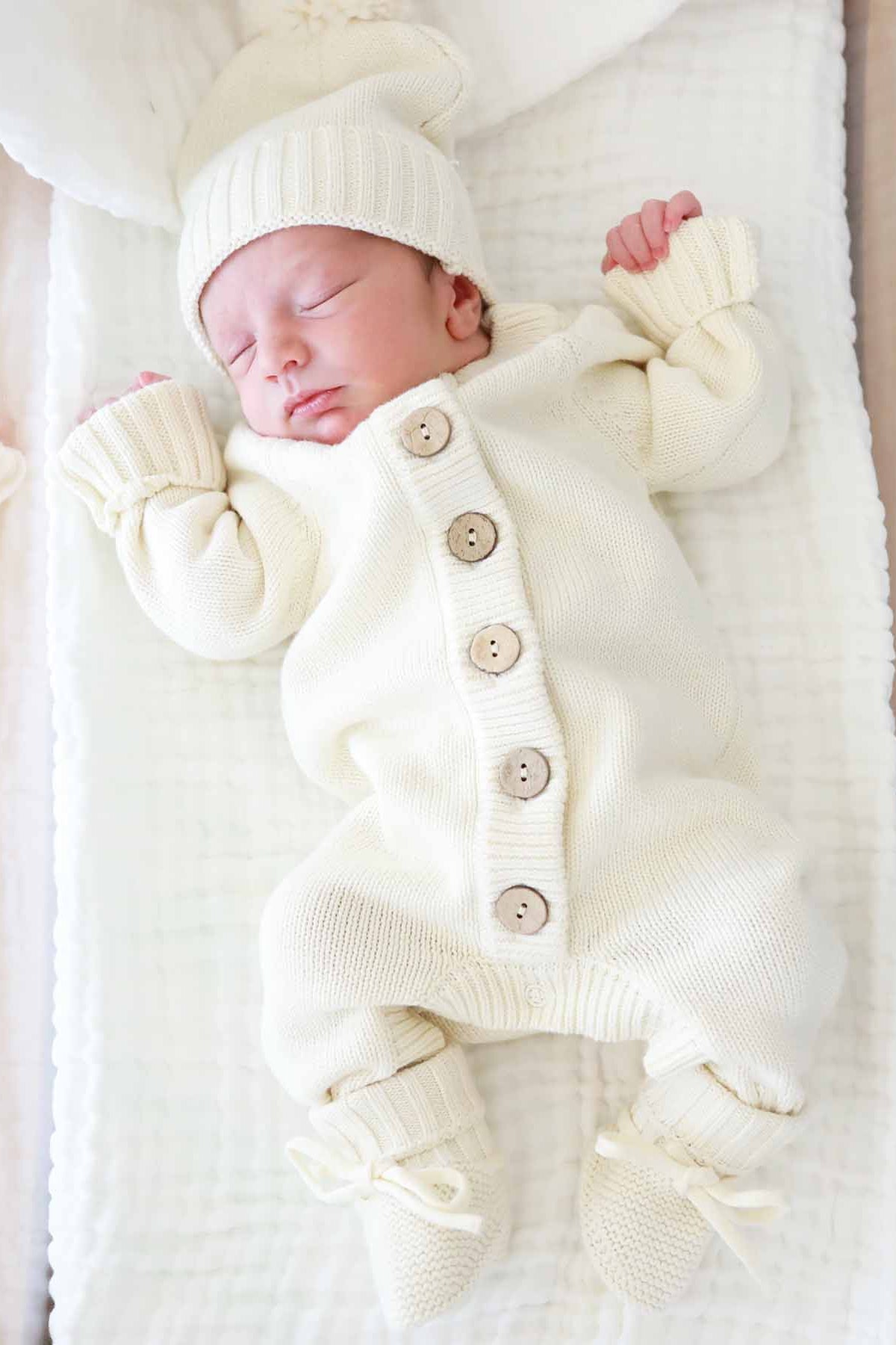 Knit Sweater Button Romper