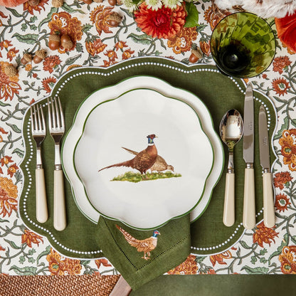 Forest Green Eloise Linen Placemats (Set of 4)