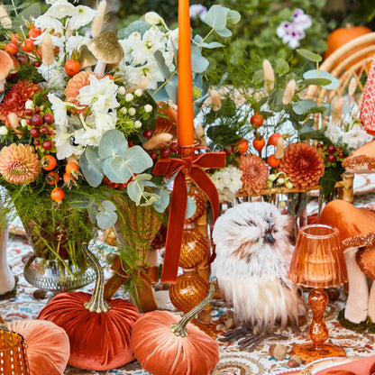 Handmade Orange Candles (Set of 8)