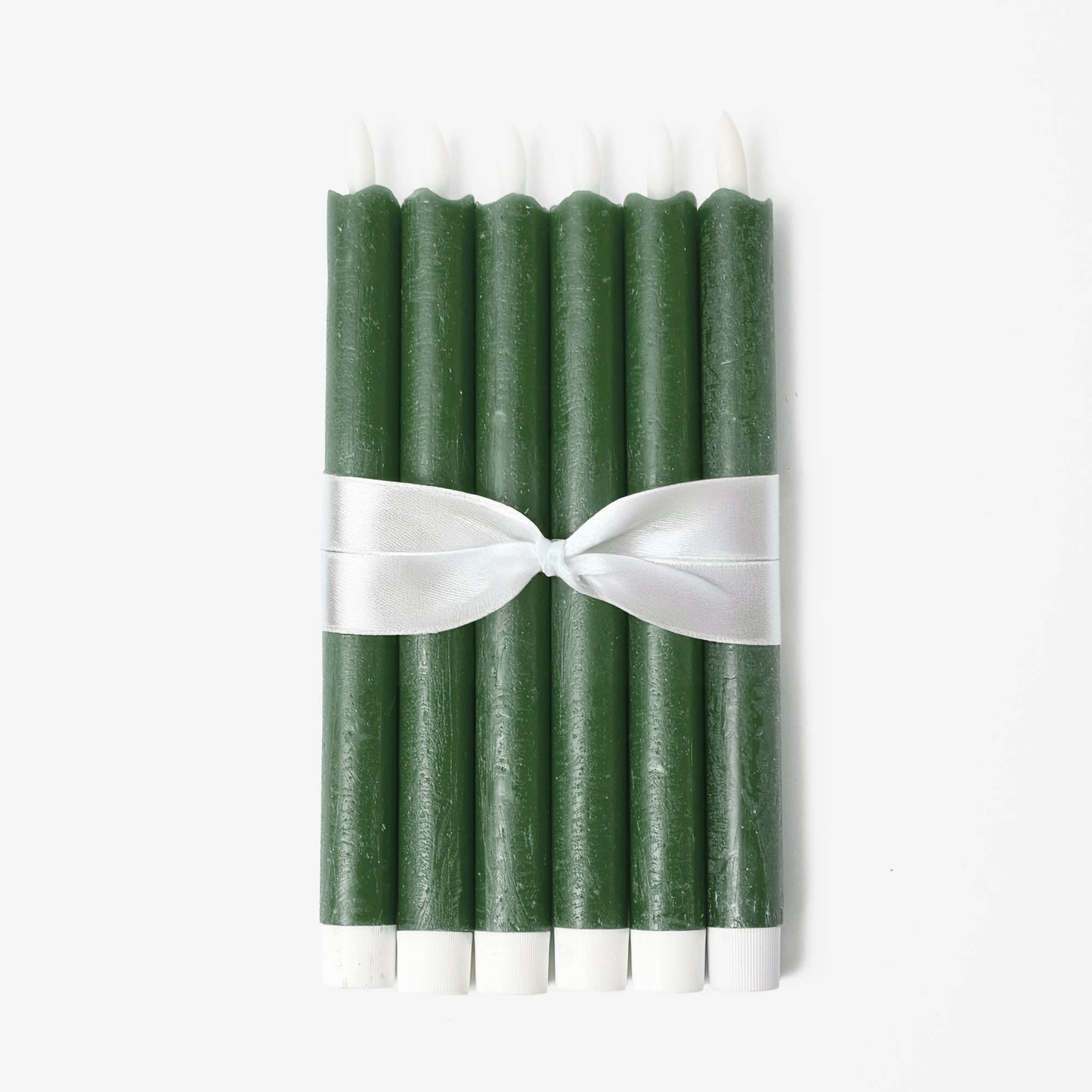 Forest Green LED Dinner Candles (Set of 6)