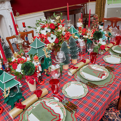 Green & Red Katherine Placemats & Napkins (Set of 4)