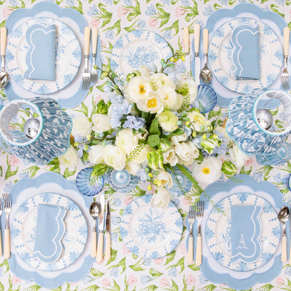 Blue Serena Appliqué Placemats (Set of 4)