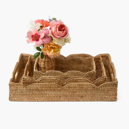 Natural Small Rattan Tray