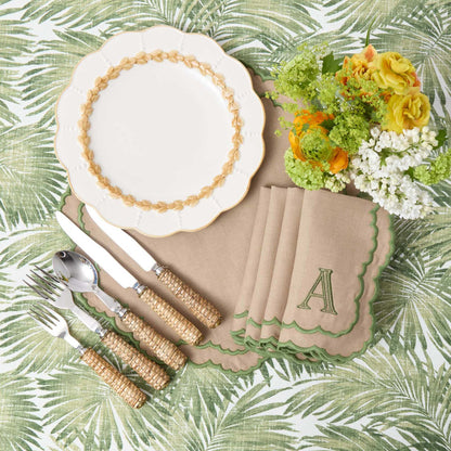 Putty Laurel Dinner Plate