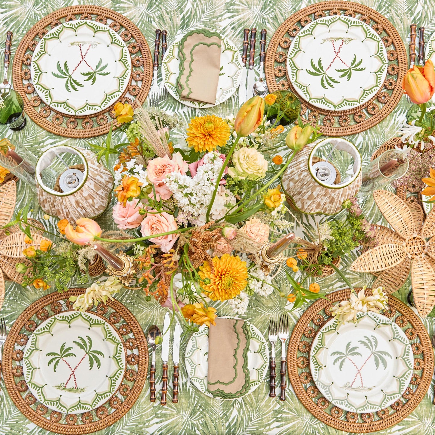 Jardin de Palmier Starter Plates (Set of 4)