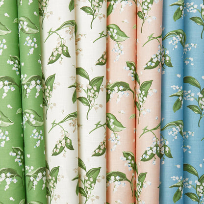 Pink Lily of the Valley Fabric