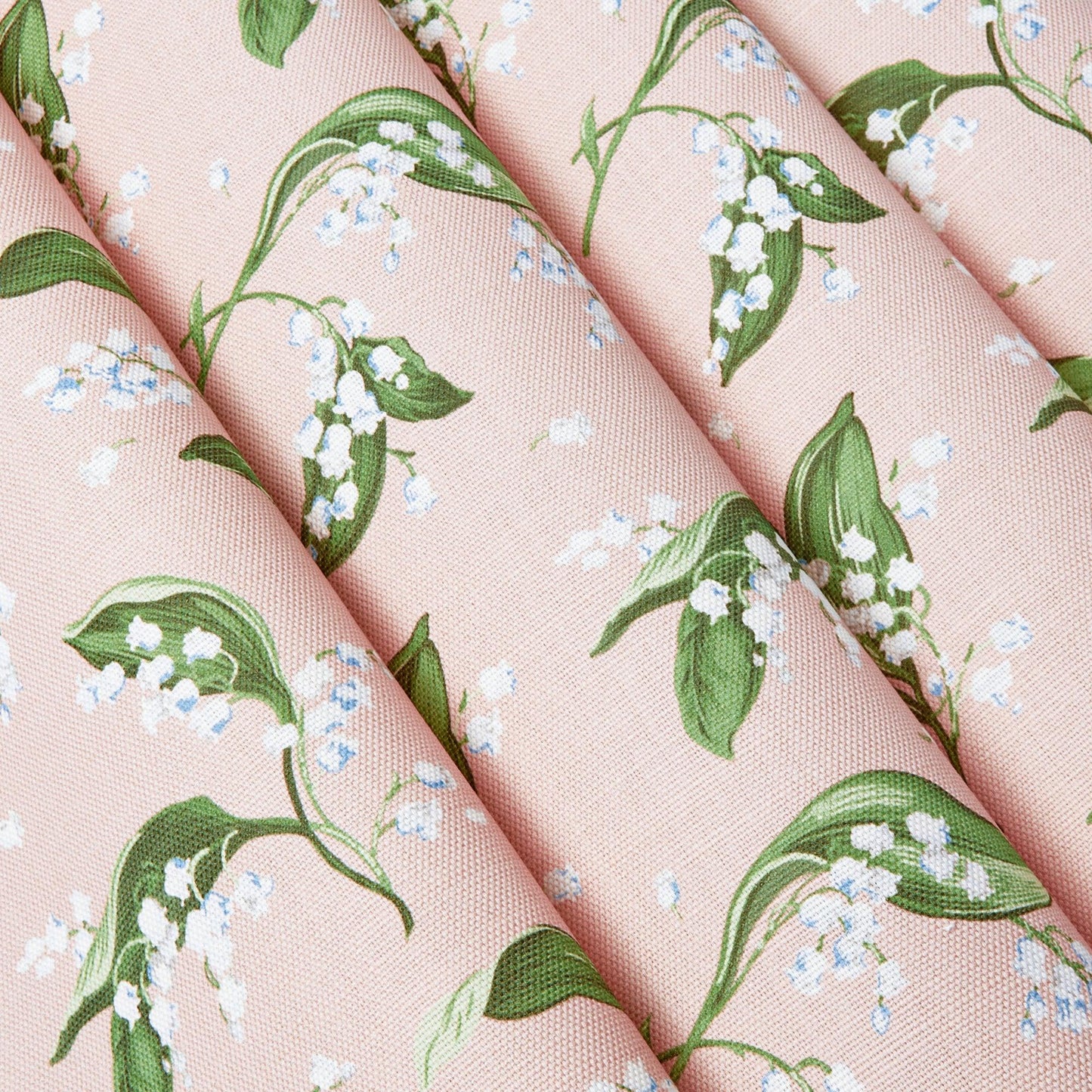 Pink Lily of the Valley Fabric