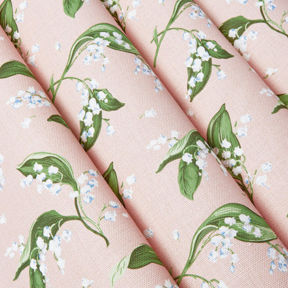 Pink Lily of the Valley Fabric