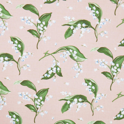 Pink Lily of the Valley Fabric