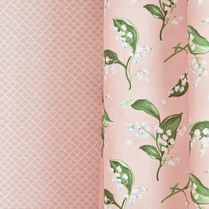 Pink Lily of the Valley Fabric
