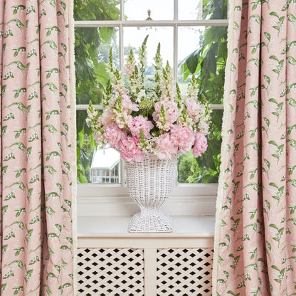 Pink Lily of the Valley Fabric