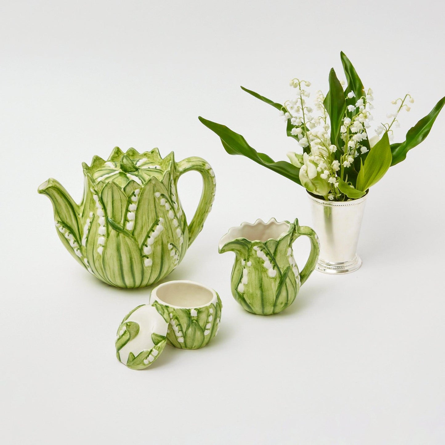 Lily of the Valley Sugar Pot