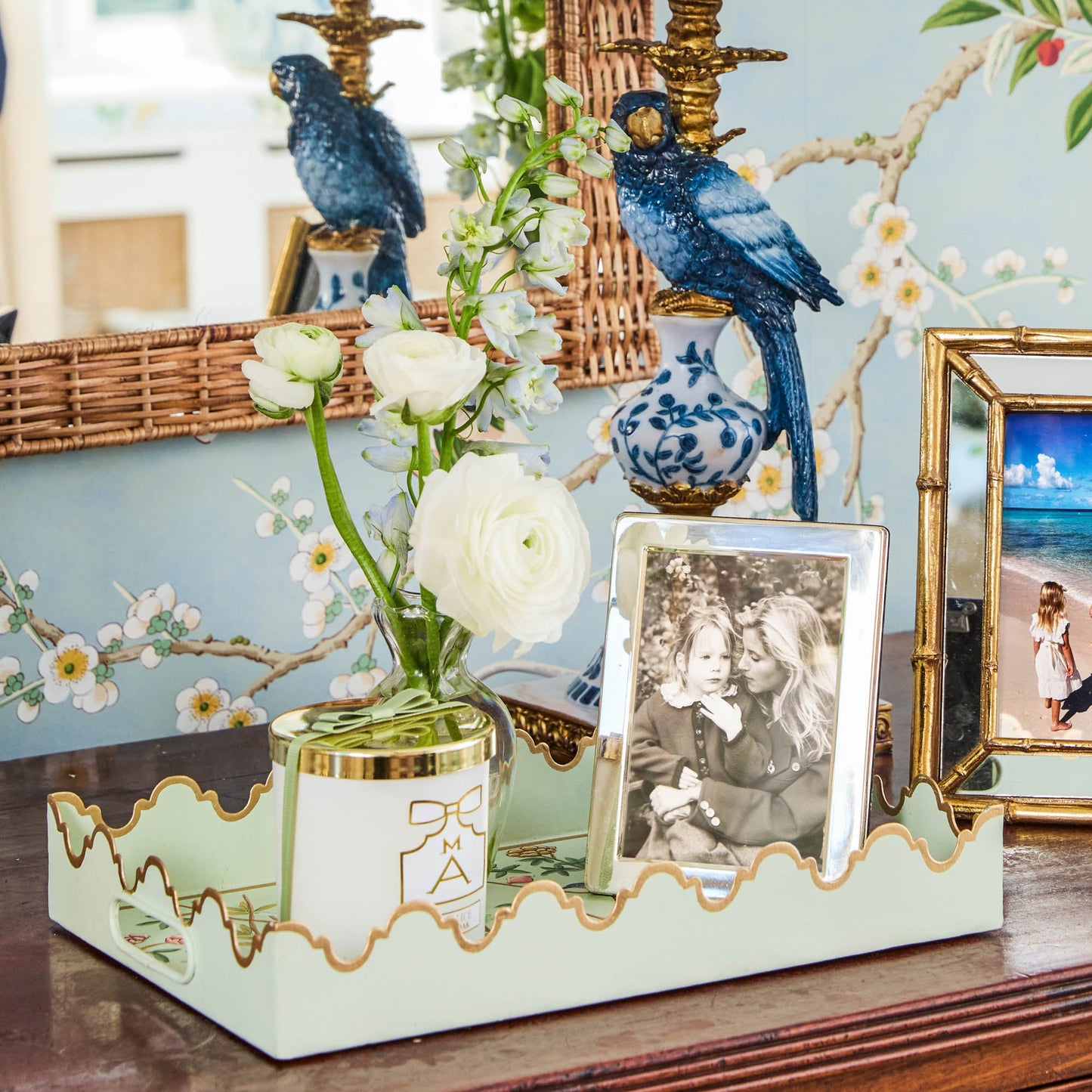 Small  Chinoiserie Tole Tray